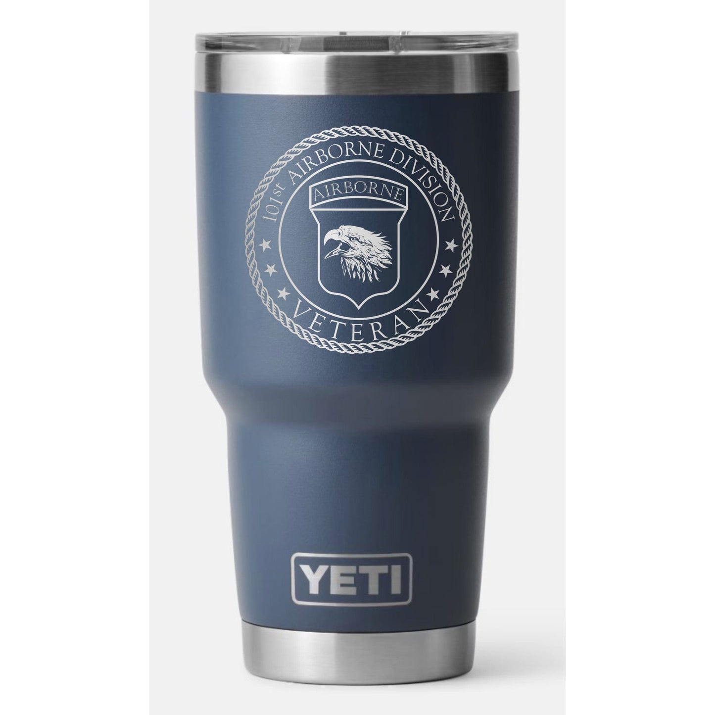 30oz Navy Yeti, 101st Airborne Veteran Logo