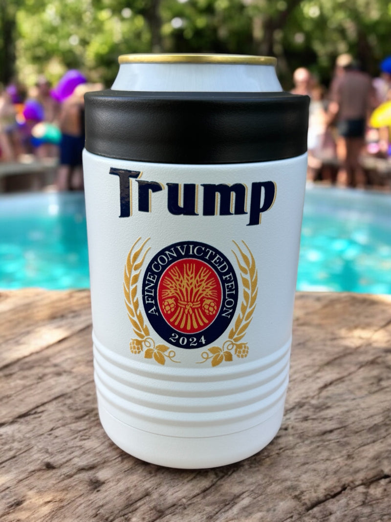 Trump, Convicted Felon Miller Lite style logo insuldated beverage holders