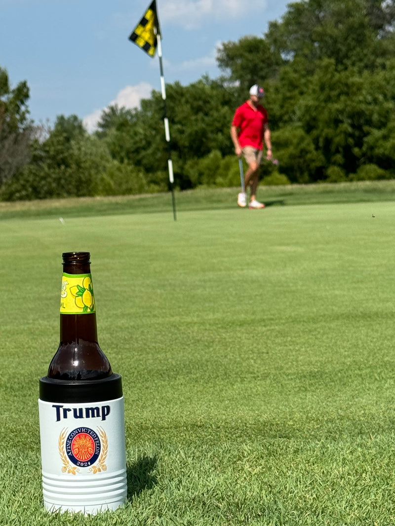 Trump, Convicted Felon Miller Lite style logo insuldated beverage holders