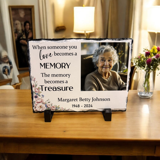 When someone you love becomes a memory memorial plaque