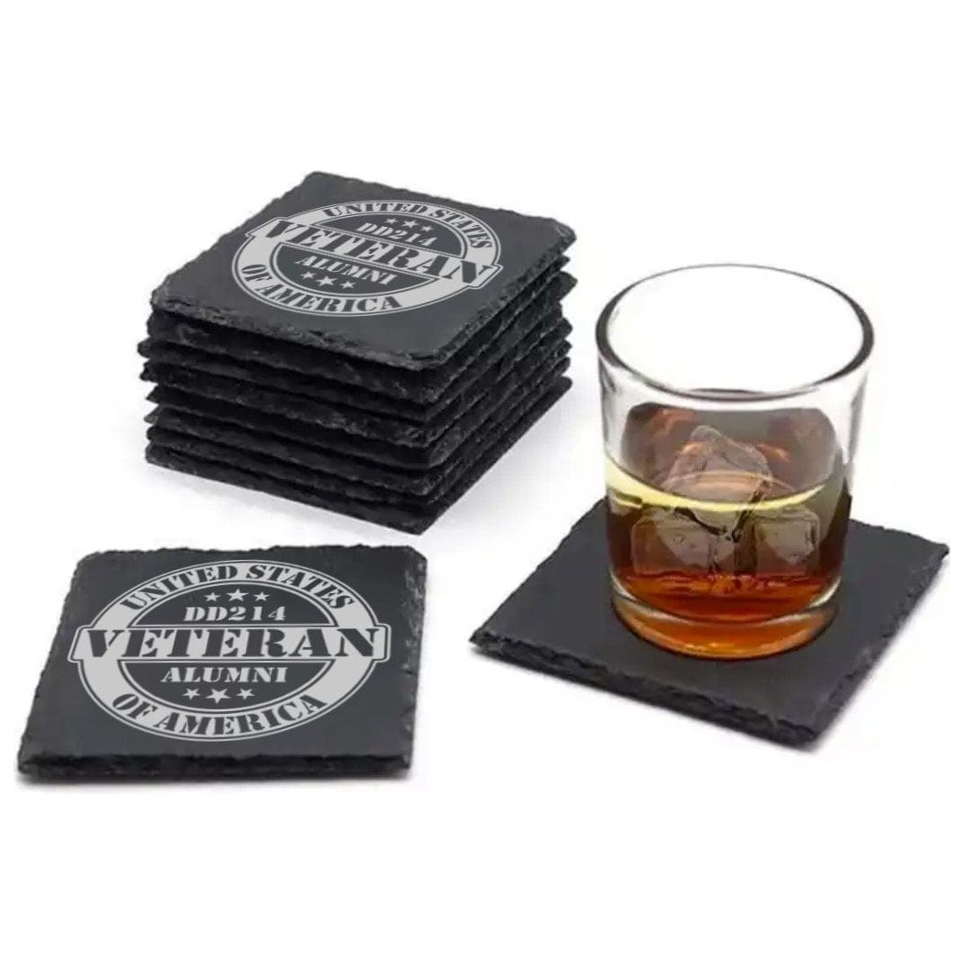 DD214 Veteran Alumni Coasters