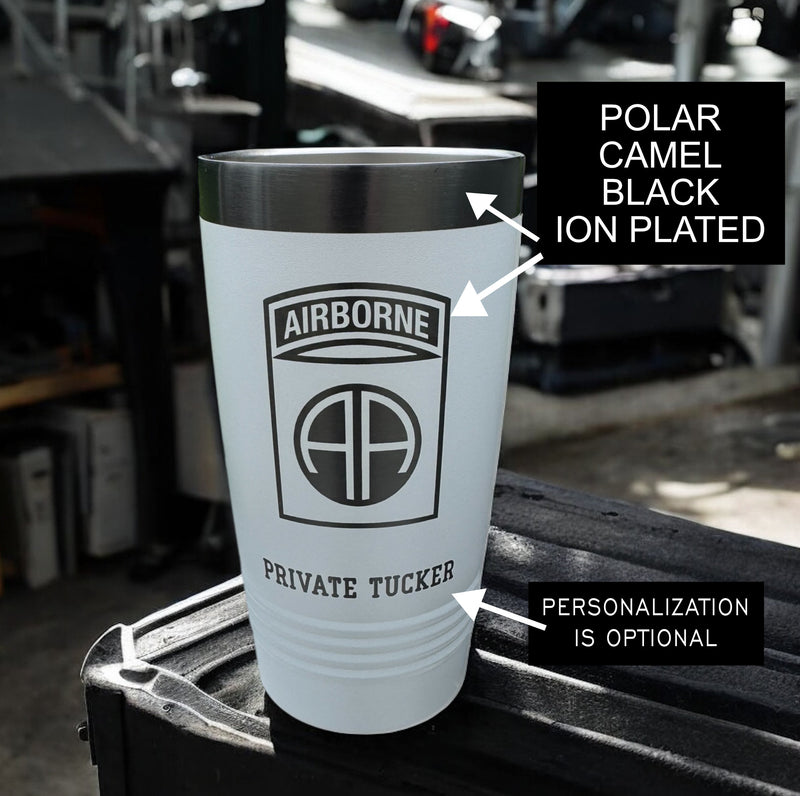 Tumbler personalization 82nd Airborne