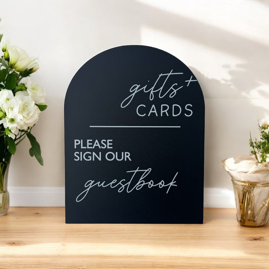 Guestbook and Cards and Gifts combination sign, CG0005