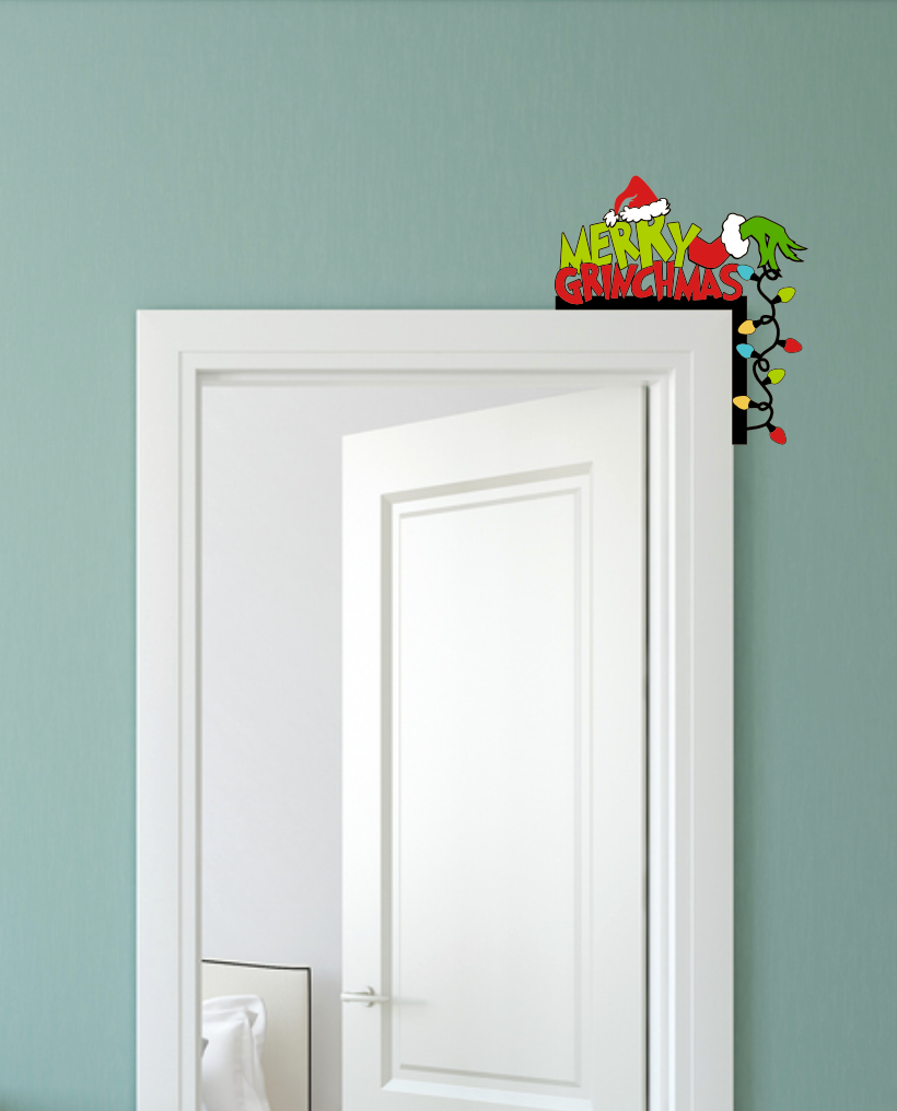 Merry Grinchmas door corner