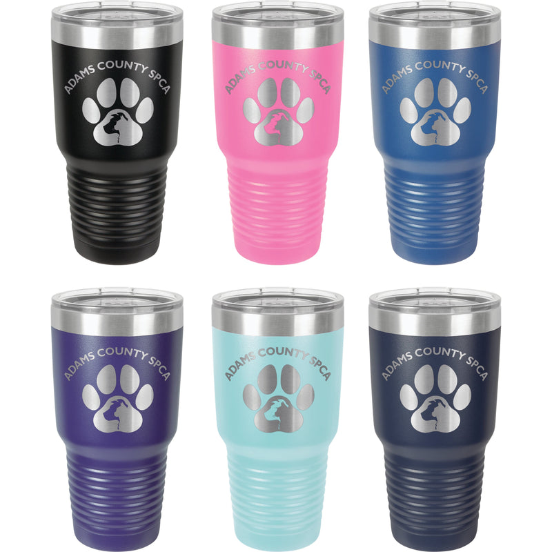 30 oz Adams County SPCA Engraved Tumbler