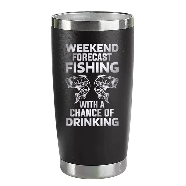 20oz Engraved tumbler with fishing logo