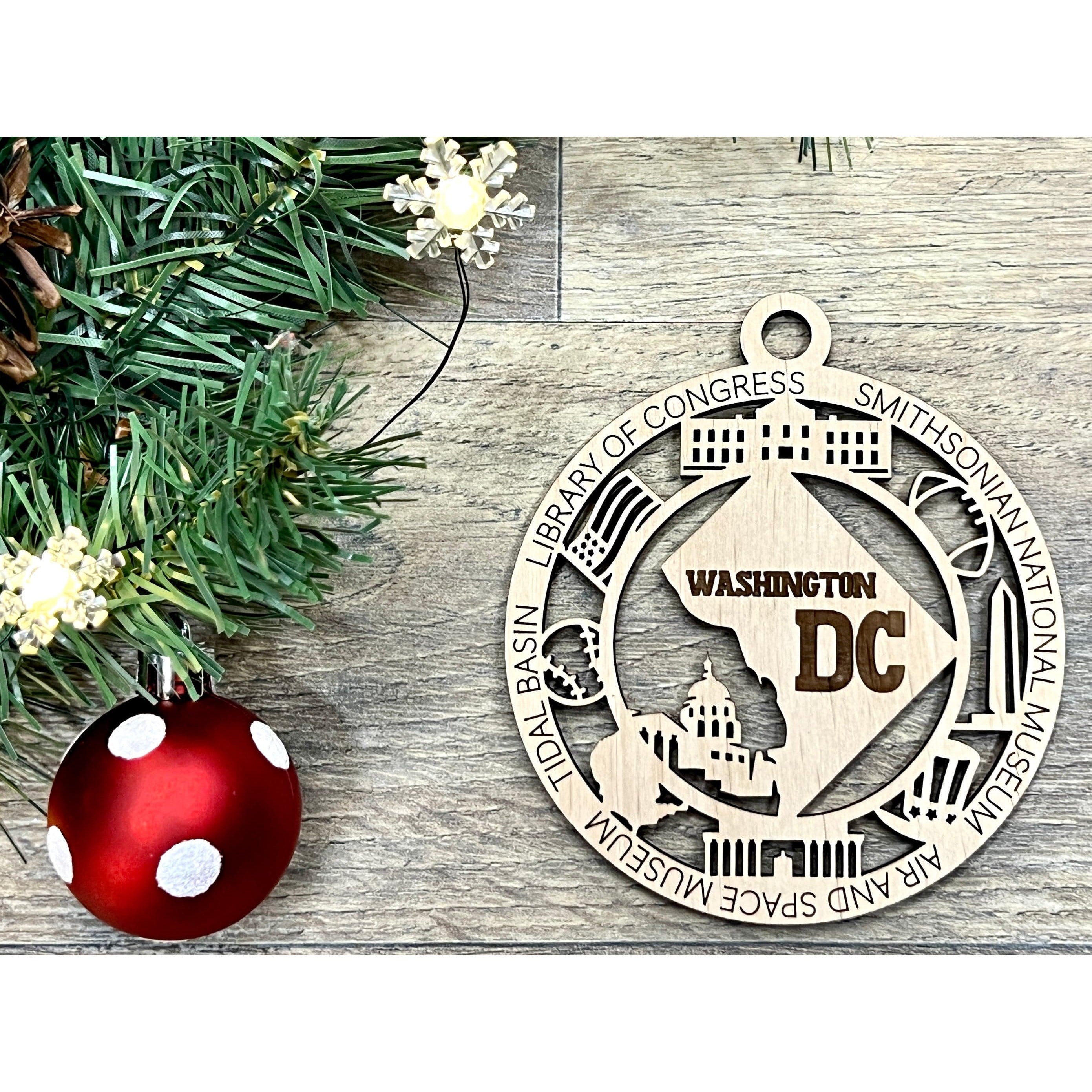 Washington State Wooden Christmas Ornaments