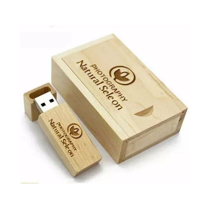 WOODEN MABLE USB FLASH DRIVE WITH GIFT BOX, GIFT, LASER ENGRAVING BLANKS